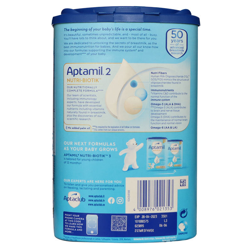 Sữa Aptamil Nutri-biotik Đức 2 800g (6 - 12 tháng)