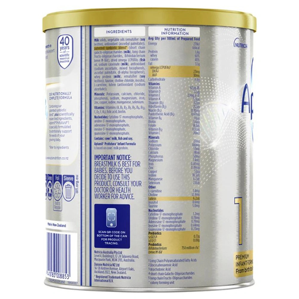 Sữa Aptamil Profutura Úc 1 900g (0-6 tháng)