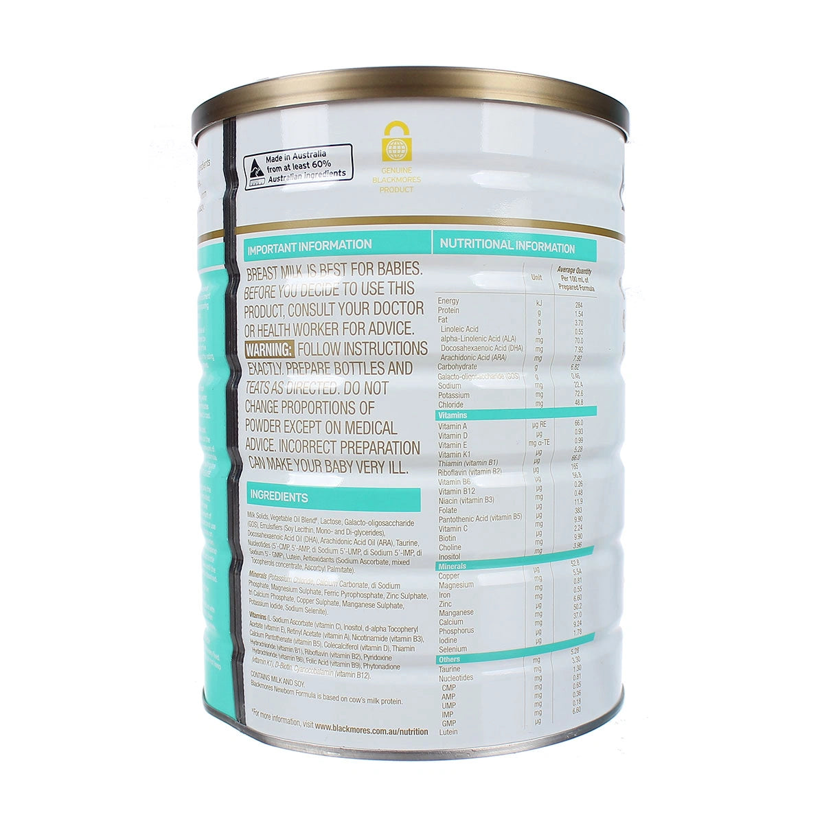 Sữa Blackmores 1 Úc 900g (0-6 tháng)