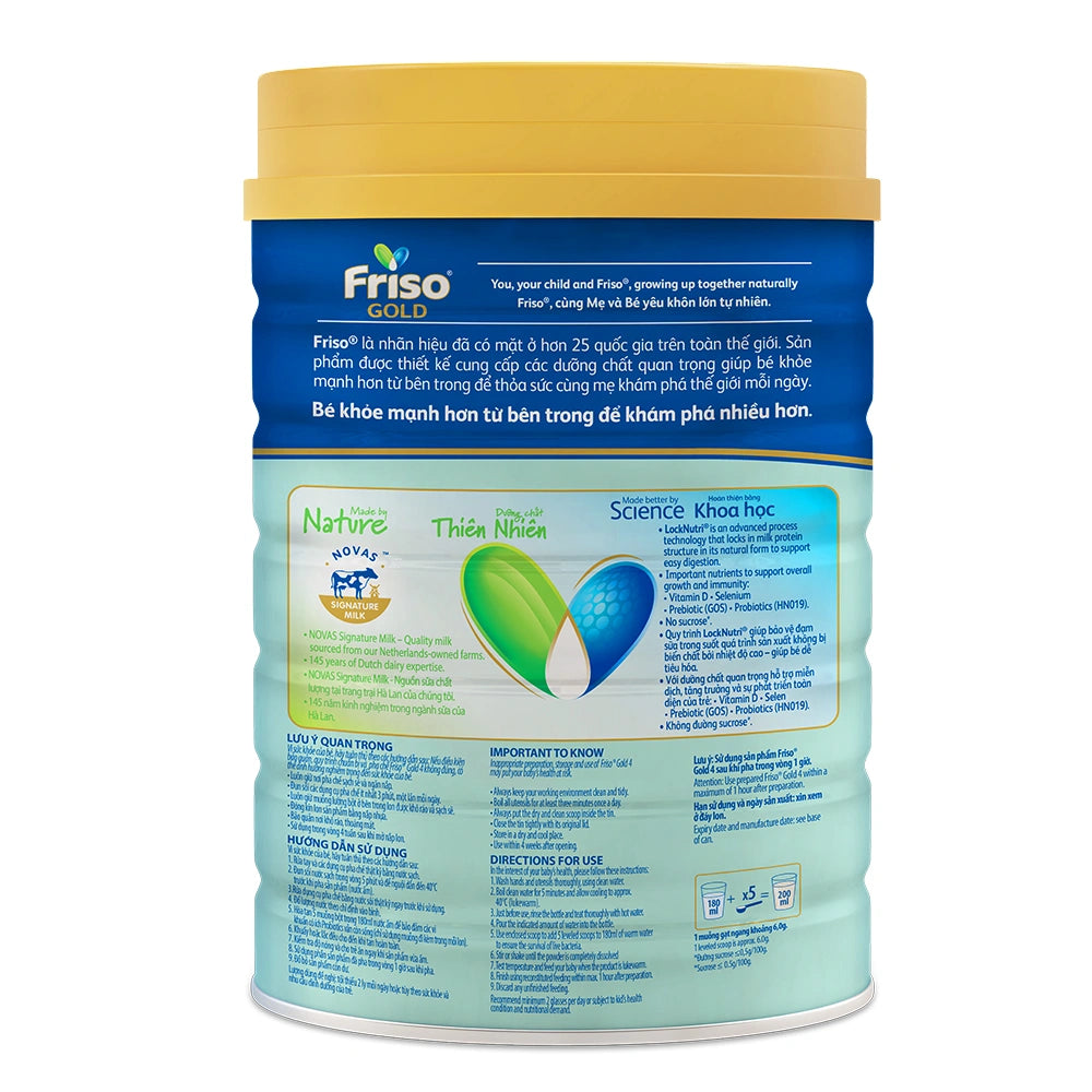 Sữa Friso Gold 4 850g (2 - 6 tuổi)