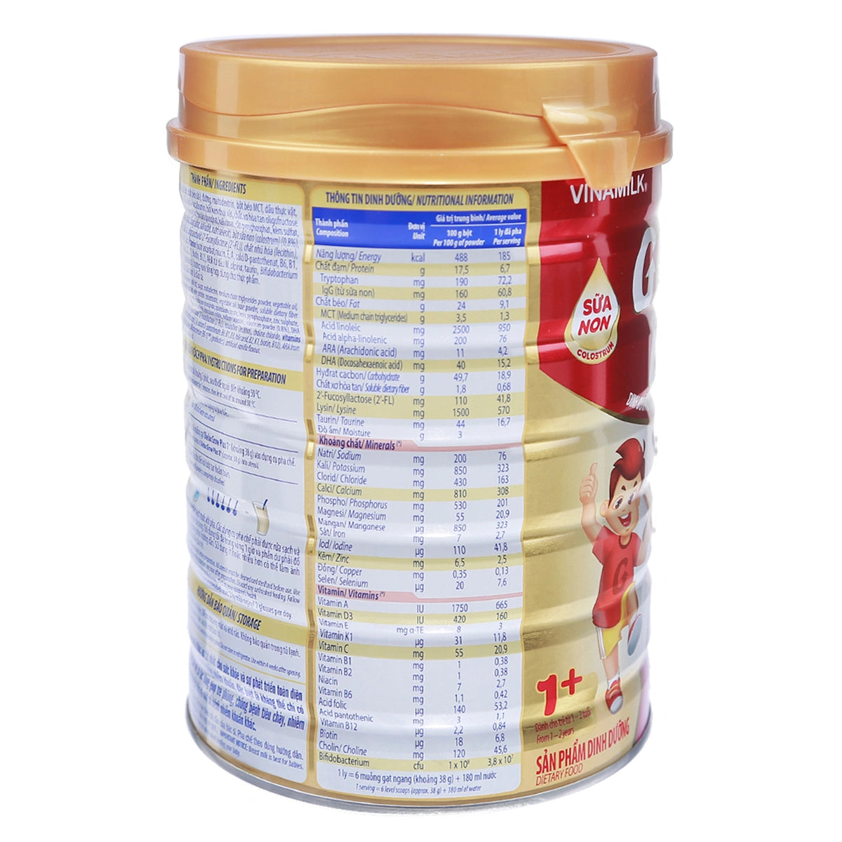 Sữa Vinamilk Dielac Grow Plus 1+ 850g (1-2 tuổi)
