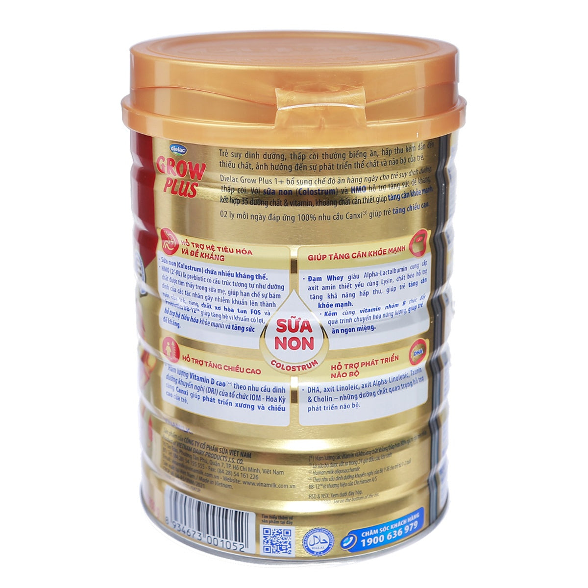 Sữa Vinamilk Dielac Grow Plus 1+ 850g (1-2 tuổi)