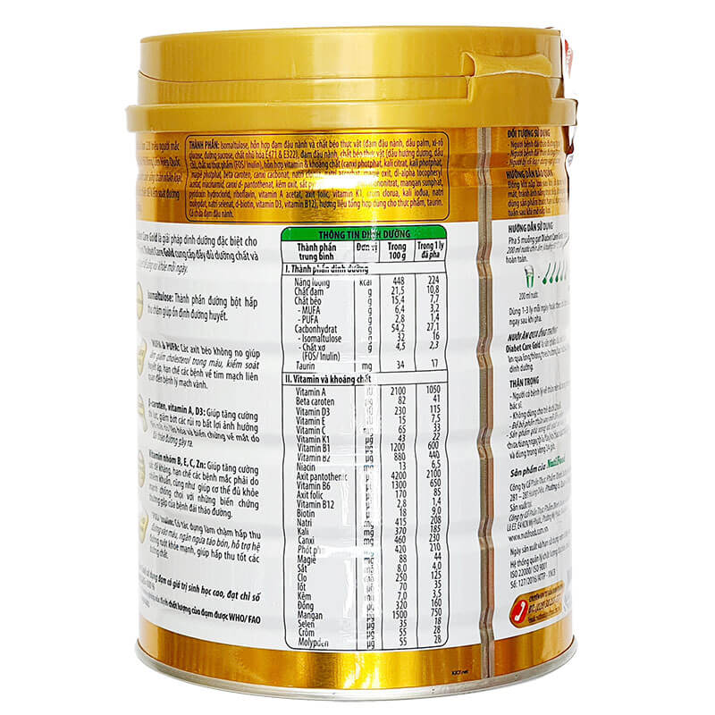 Sữa DiabetCare Gold 900g (người bệnh đái tháo đường)