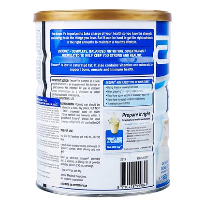 Sữa Ensure Úc hương Vani 850g