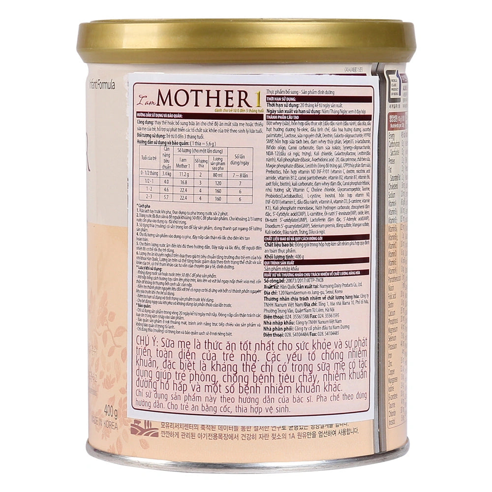 Sữa I am Mother 1 400g (0 - 3 tháng)