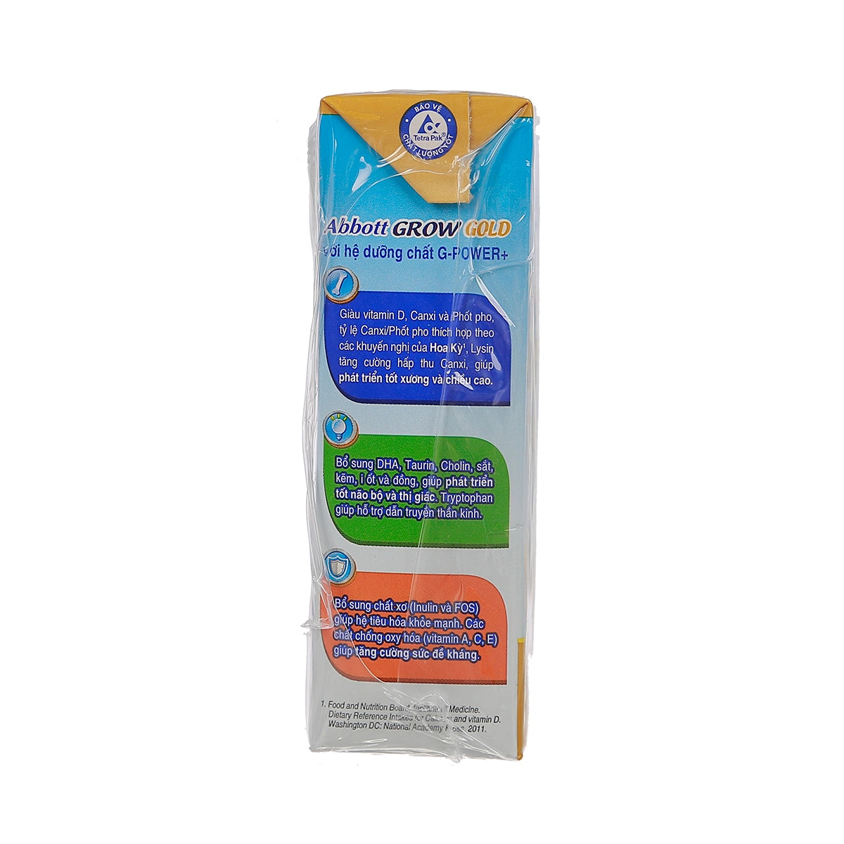 Sữa nước Abbott Grow Gold hương vani (4x180ml) cho bé từ 2 - 6 tuổi