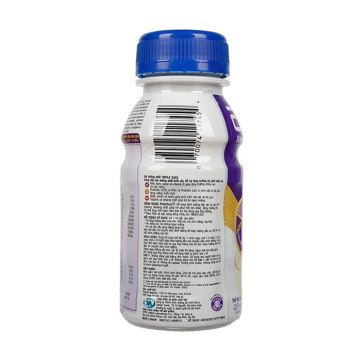 Sữa nước PediaSure BA 1+ hương Vani 237ml cho bé từ 1-10 tuổi (lốc 6)