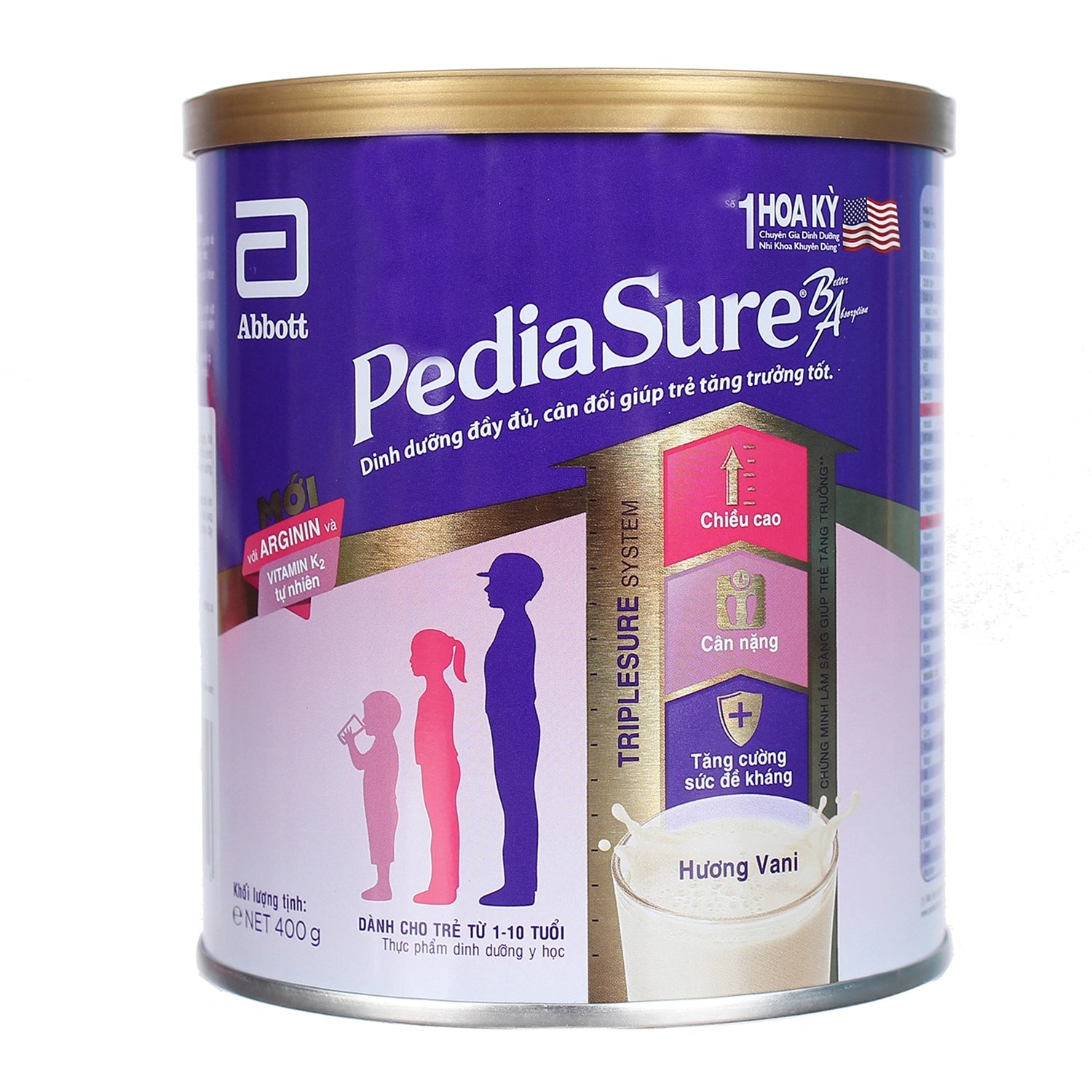 Sữa Pediasure hương Vani 400g (1-10 tuổi)