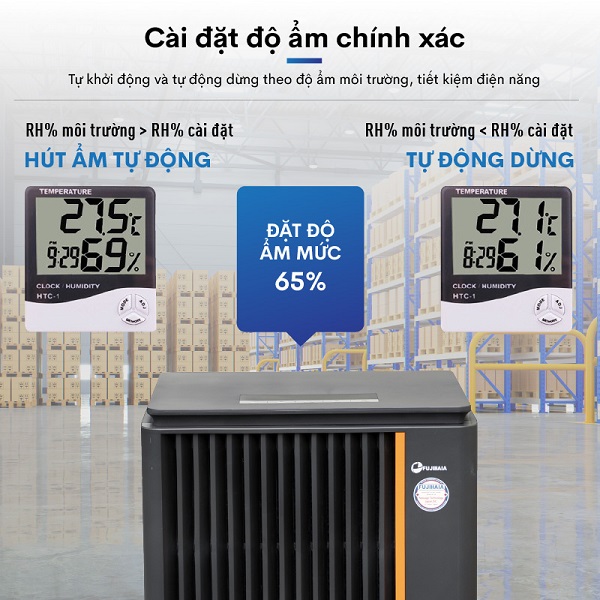 Máy hút ẩm công nghiệp Fujihaia DH90B