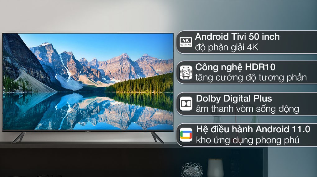Android Tivi Casper 50UGA610 4K 50 inch