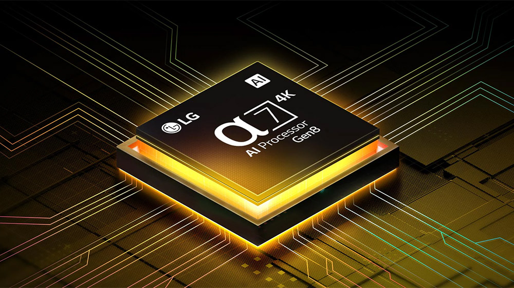 Bộ xử lý α7 AI Processor 4K Gen8 Tivi LG AI 4K 65 Inch 65UA8450PSA
