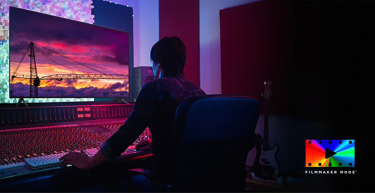 Tivi LG 4K 55 inch 55QNED80TSA có thiết kế màn hình mỏng đẹp mắt