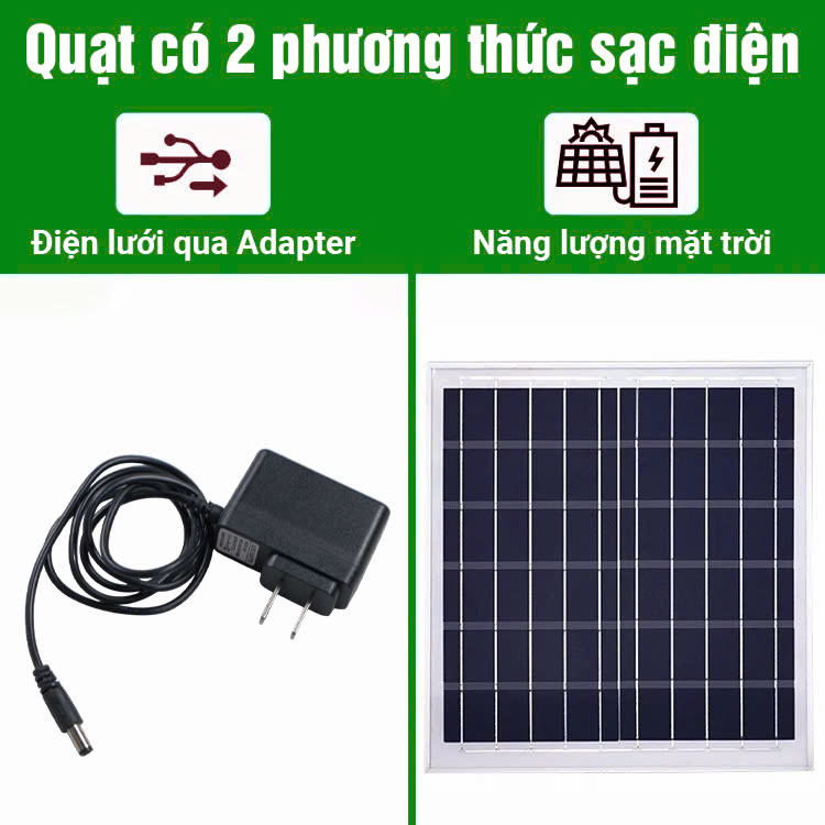 sạc và tấm pin năng lượng mặt trời