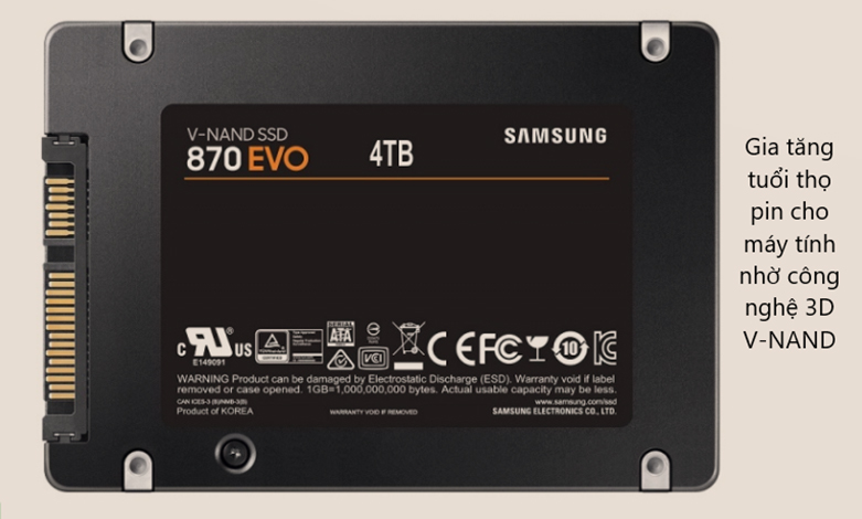 Ổ cứng Samsung SSD 500GB 2.5 inch SATA 870 EVO 6Gb/s | MZ-77E500B/KR