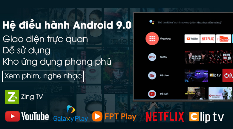Android Tivi TCL 4K 75 inch (75P618) , Utra HD, Mới 2025