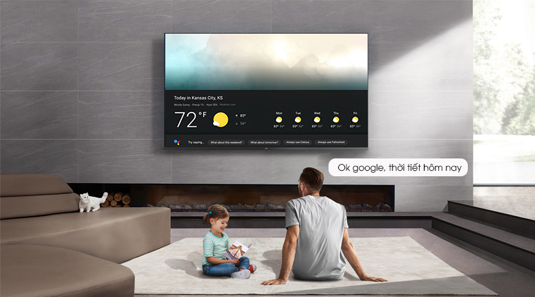 Android Tivi QLED TCL 4K 55 inch 55Q726 MỚI 2025