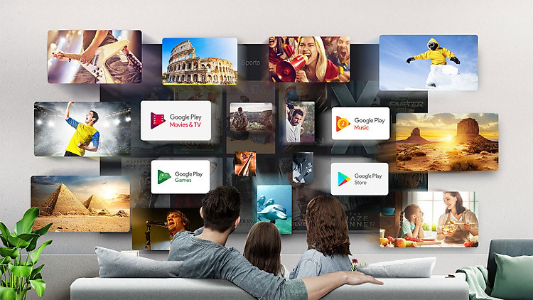 Android Tivi TCL 4K 65 inch 65T65 Mới 2025