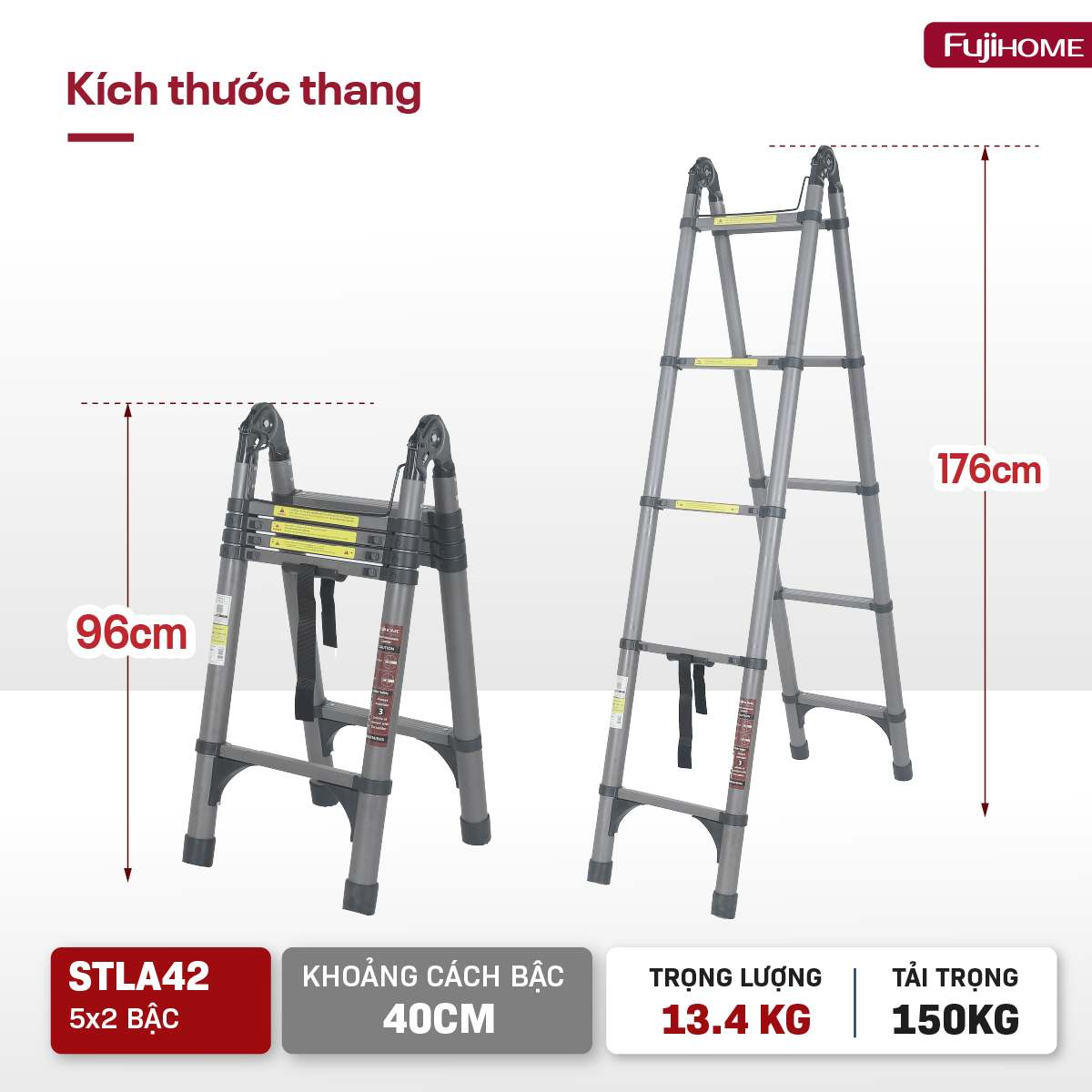 Thang rút gọn chữ A Fujihome STLA42