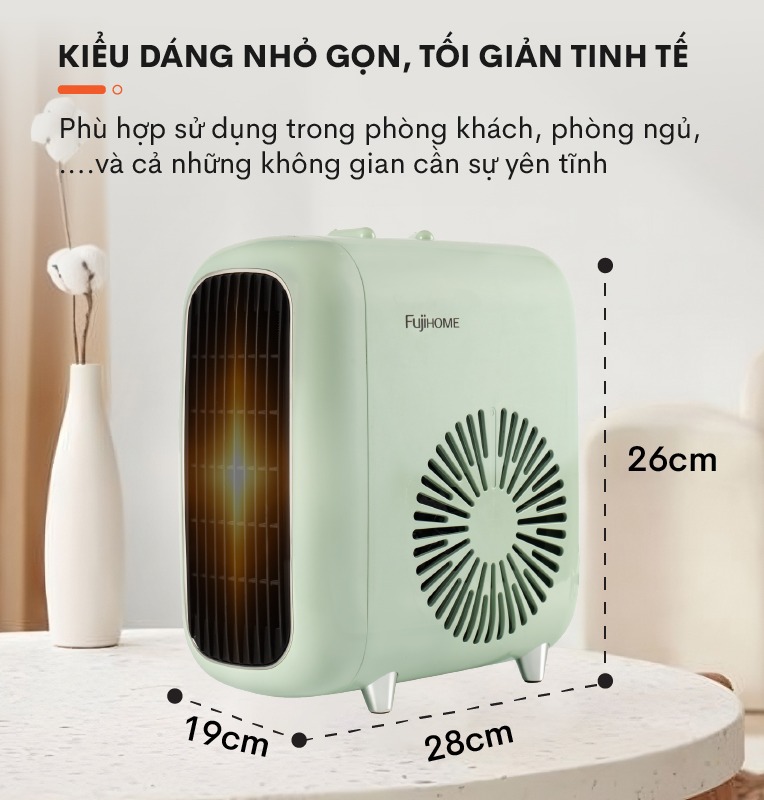 Quạt sưởi gốm mini FUJIHOME FH1200