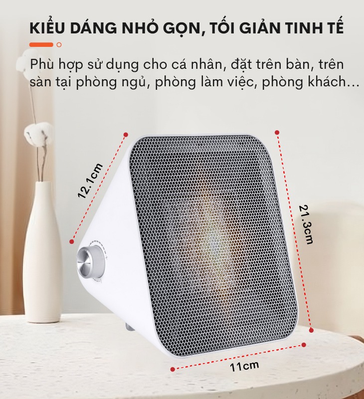 Quạt sưởi gốm FUJIHOME FH1100
