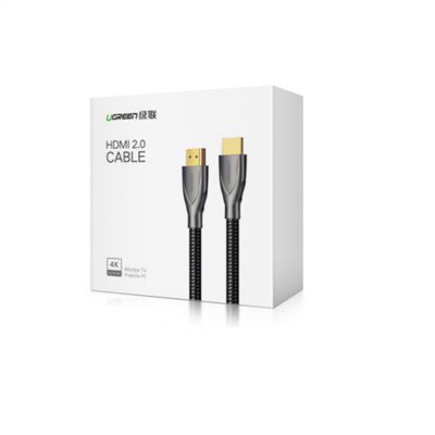 Cáp HDMI 2.0 Carbon dài 5m chính hãng Ugreen 50110 mạ vàng cao cấp