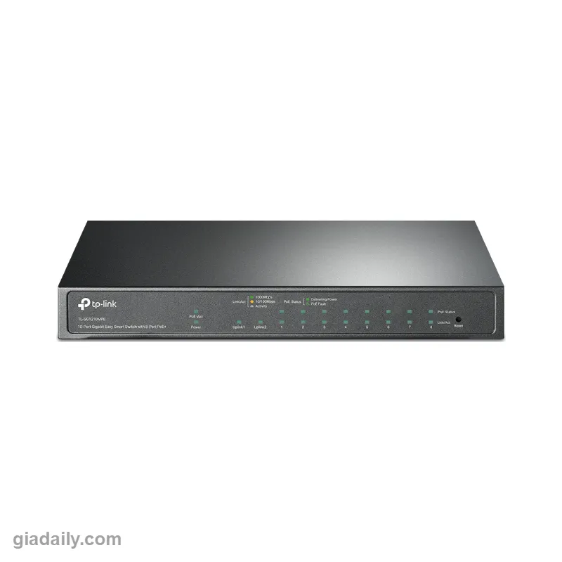 Switch PoE Easy Smart 10 cổng Gigabit TP-Link TL-SG1210MPE 8 cổng PoE+ - Giá Đại Lý
