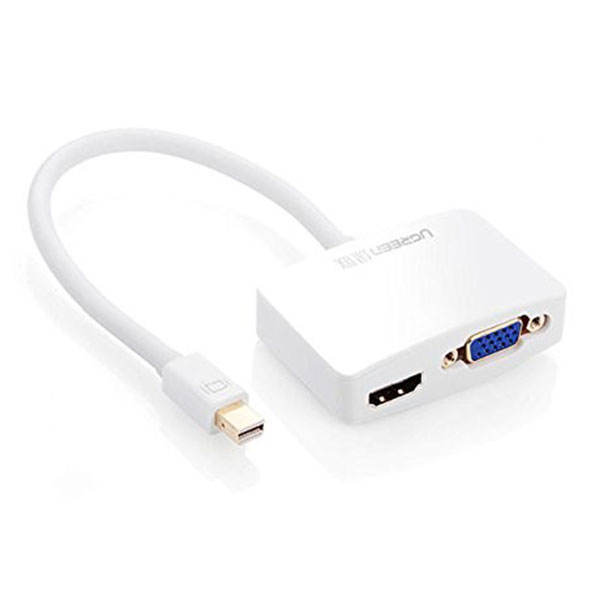 Cáp chuyển đổi Ugreen 10427 Mini Displayport sang VGA + HDMI
