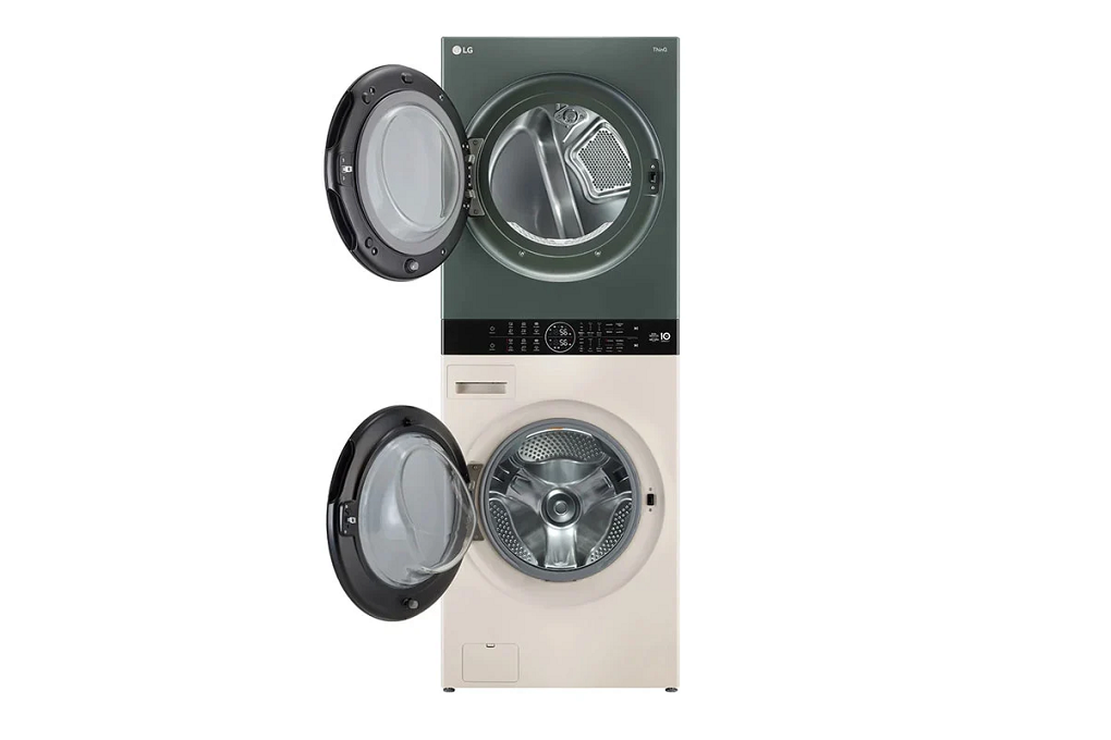 Tháp máy giặt cao cấp LG WashTower 21Kg + sấy 16Kg WT2116SHEG MỚI 2023