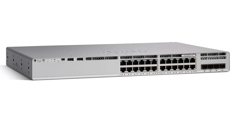 C9200L-24P-4G-E Cisco Catalyst 9200L 24 Port PoE+ 370W, 4x1G uplink, Network Essentials