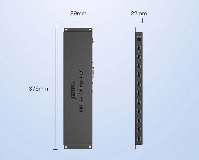 Bộ chia HDMI 1.4 1-10 UNITEK V136A 4K30HZ