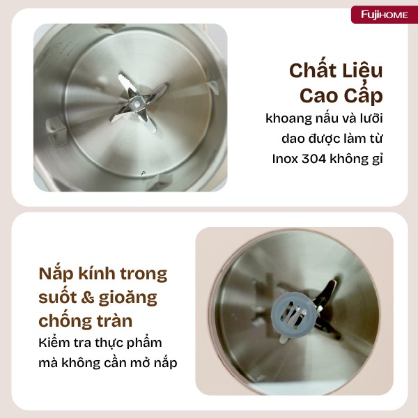 Máy làm sữa hạt đa năng Fujihome SM1626