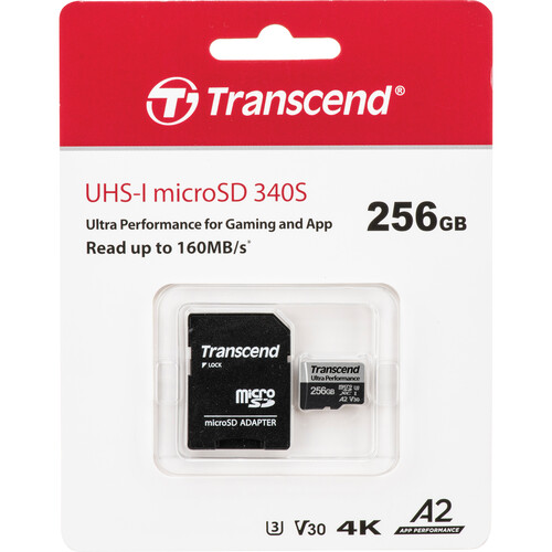 Thẻ nhớ Transcend microSDXC 256GB 340S UHS-I