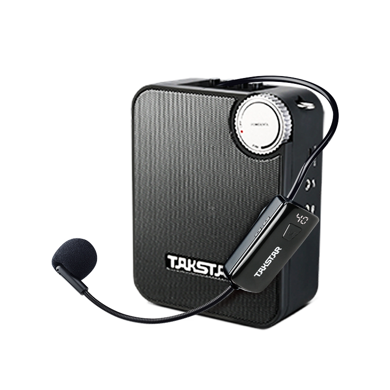 Loa trợ giảng E500W phiên bản sử dụng một micro không dây cài đầu