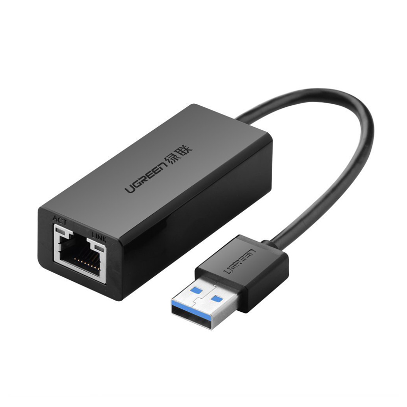 Cáp chuyển USB 3.0 to Lan hỗ trợ 10/100/1000 Mbps Ugreen 20256