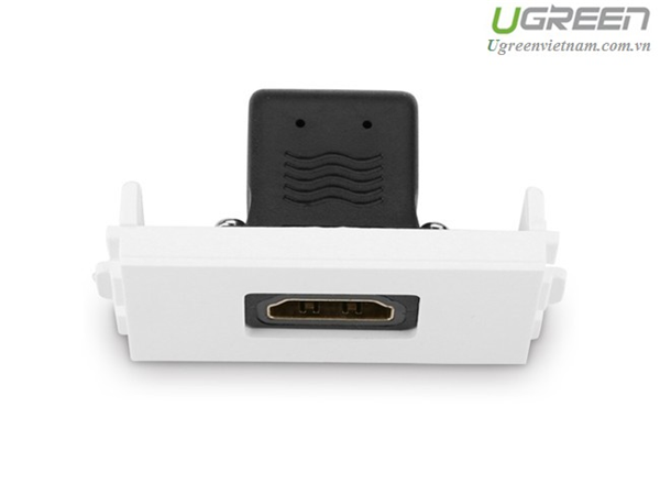 Hạt Wallplate HDMI âm tường bẻ góc 90 độ Ugreen 20318