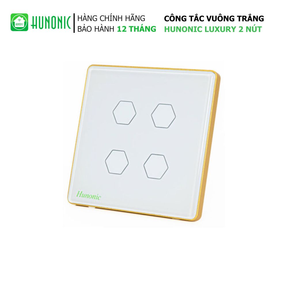 Công tắc Cảm ứng WiFi Hunonic 4 Nút (HV) (Trắng) (N04SVT)