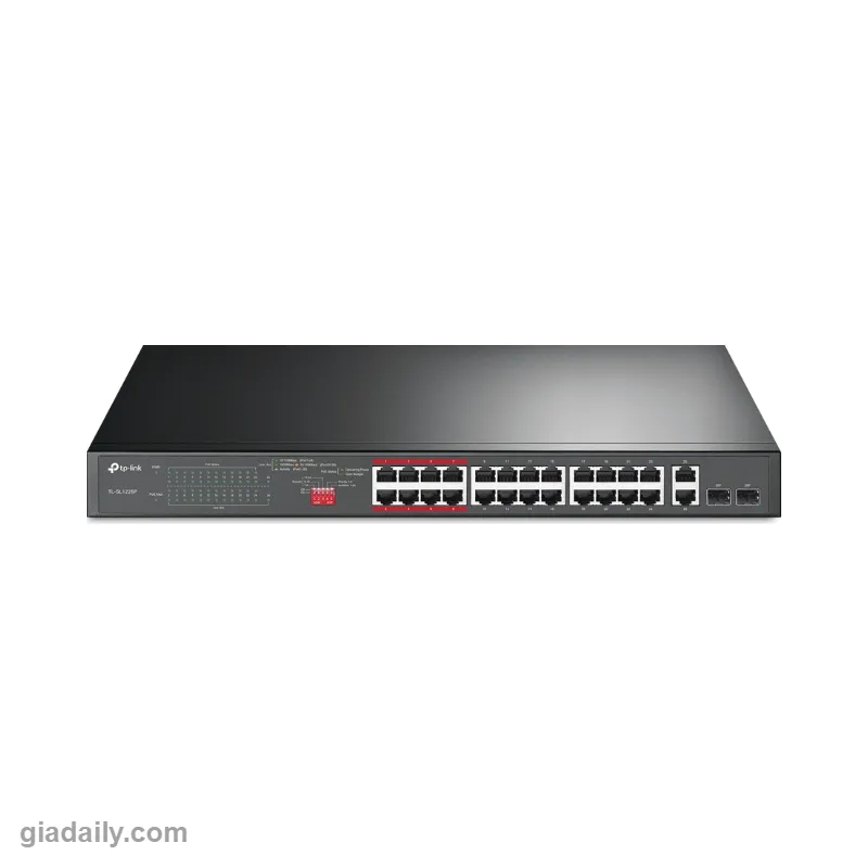 Switch PoE 26 cổng TP-Link TL-SL1226P 24 cổng PoE+ 250W - Giá Đại Lý