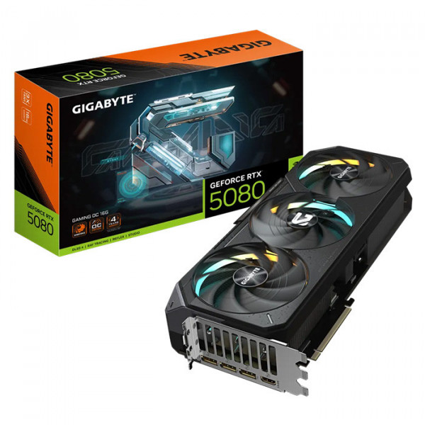 Card đồ họa Gigabyte GeForce RTX™ 5080 WINDFORCE OC 16G