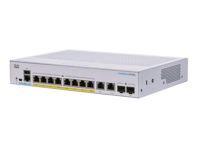 Thiết bị chuyển mạch Switch Cisco CBS250-8FP-E-2G-EU