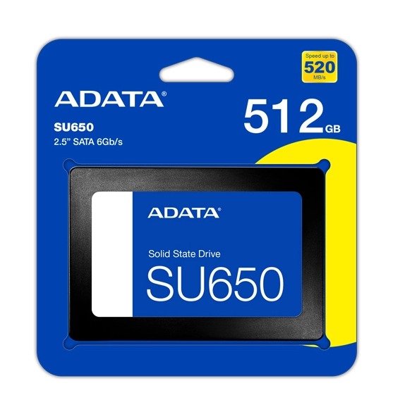 SSD ADATA SU650 (512GB) – SATA III 520/450 MB/s