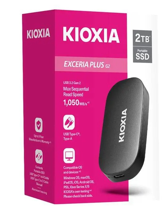 SSD DI ĐỘNG 500GB KIOXIA EXCERIA PLUS G2 PORTABLE