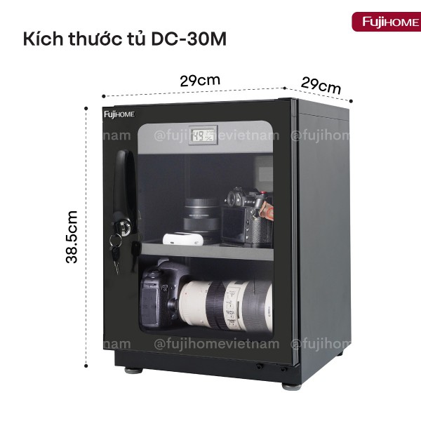 TỦ CHỐNG ẨM THẾ HỆ MỚI FUJIHOME DC-30M