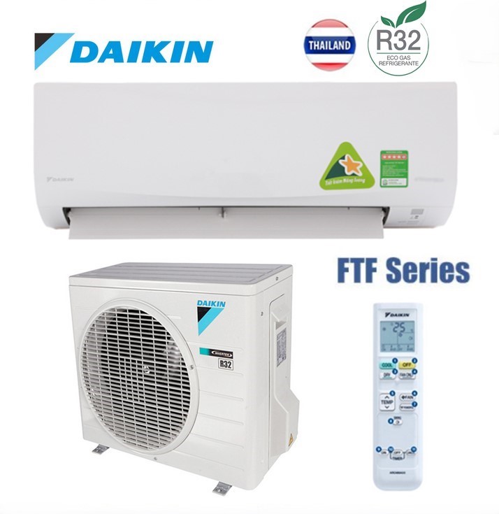 Điều hòa Daikin 9000BTU 1 chiều thường FTF25UV1V ( FTF25UV1V ) GAS R-32 MỚI 2020
