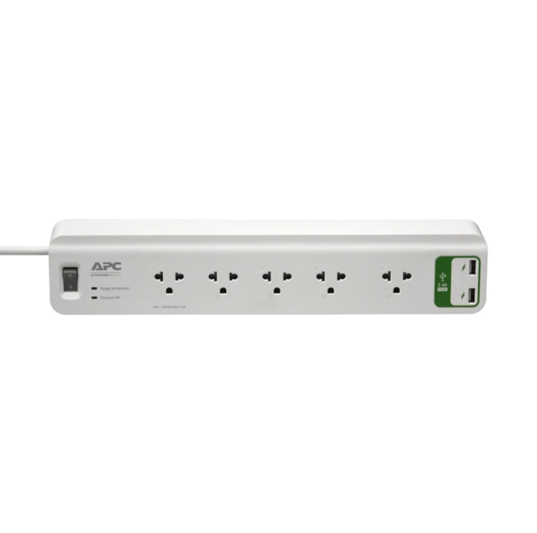 Ổ cắm chống xung sét APC PM53U-VN, 2 Cổng Sạc USB