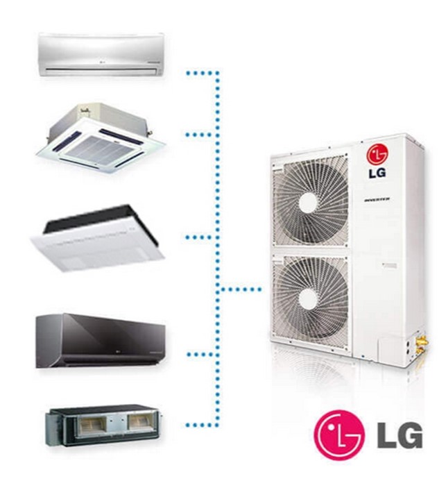 Điều hòa multi LG Một Chiều 48000btu - 1 dàn nóng kết nối 5 lạnh - A5UQ48GFA1