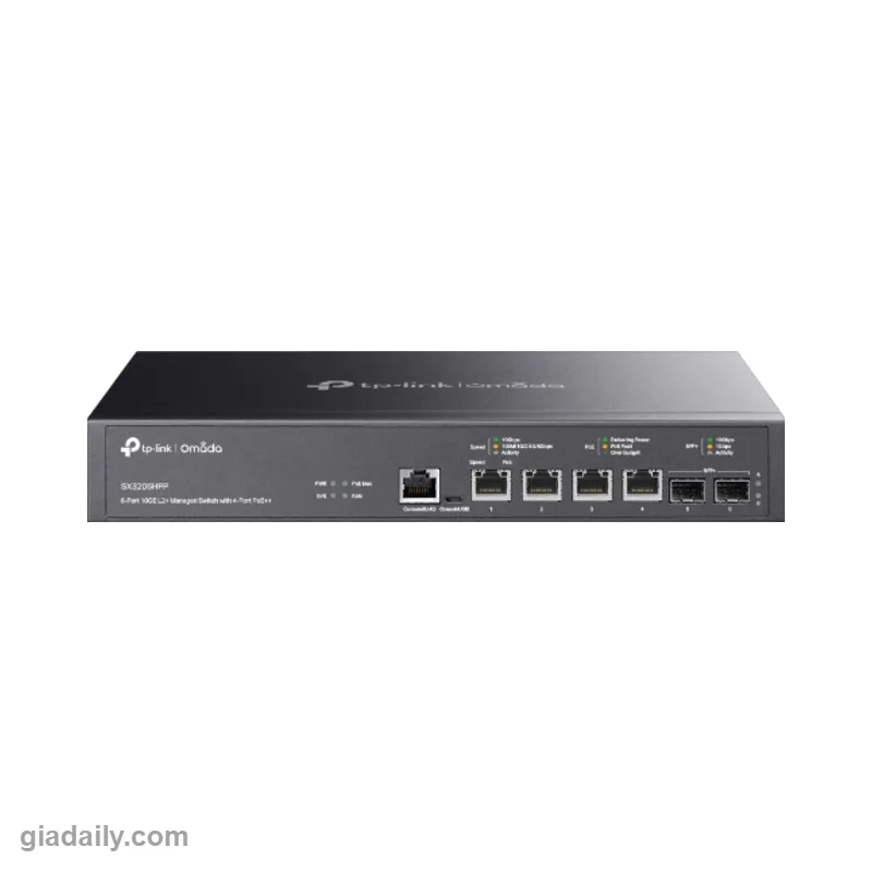 Switch PoE 4 cổng 10G TP-Link Omada SX3206HPP L2+ Managed PoE++ - Giá Đại Lý