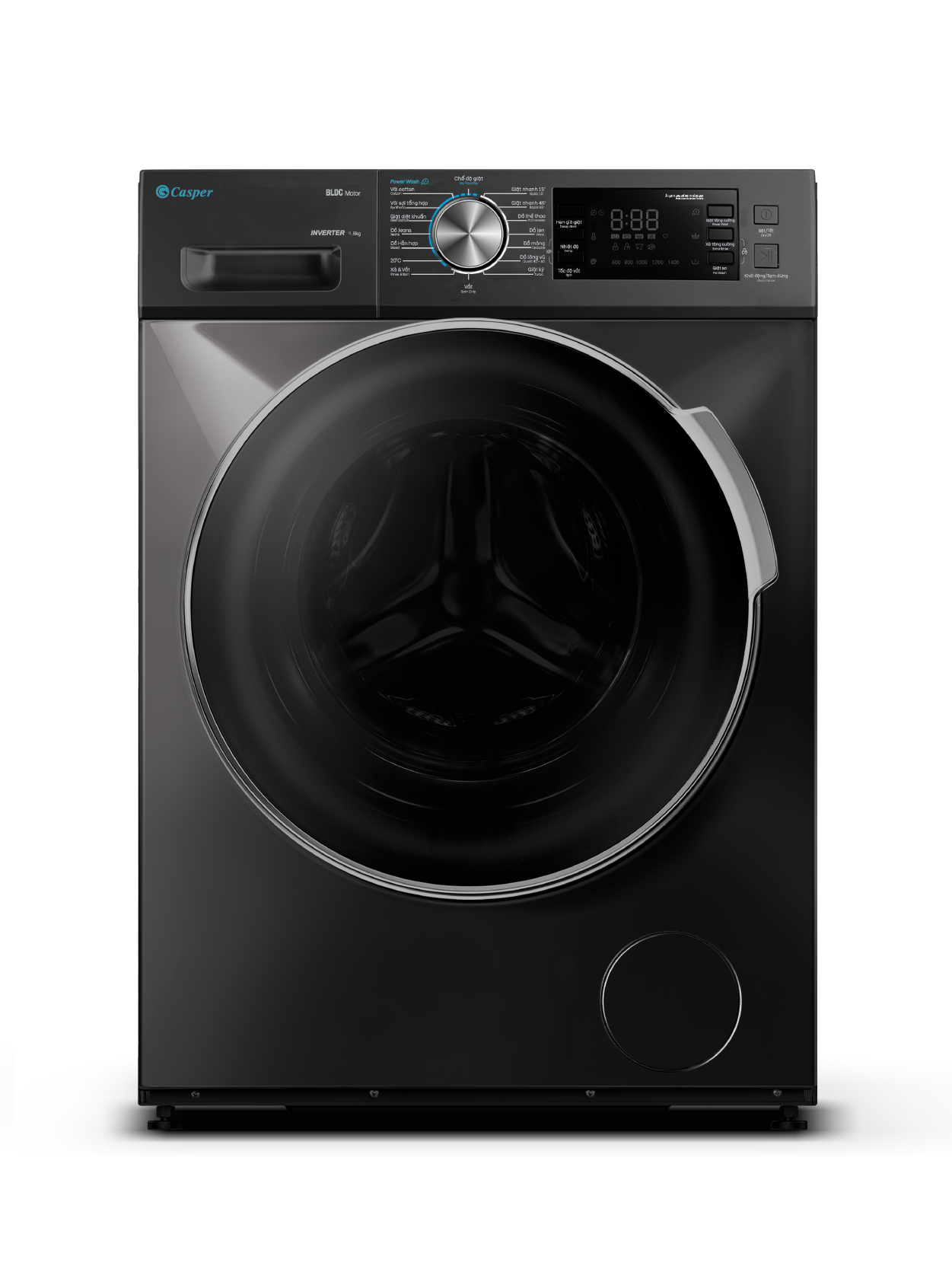 Máy giặt Lồng Ngang 9,5kg Invester Casper WF-95I140BGB Vừa ra mắt 2021