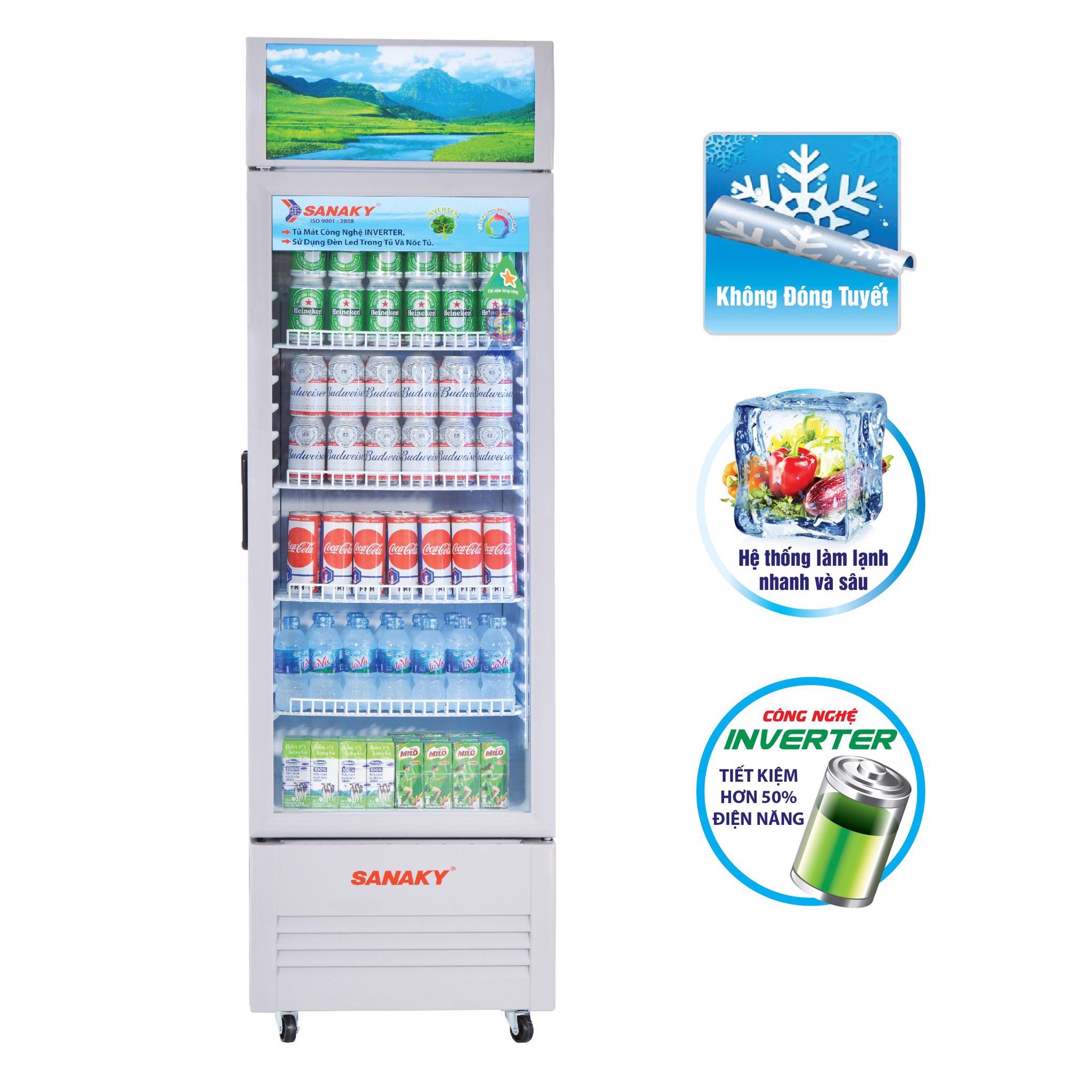 Tủ mát Sanaky Inverter VH-308K3L