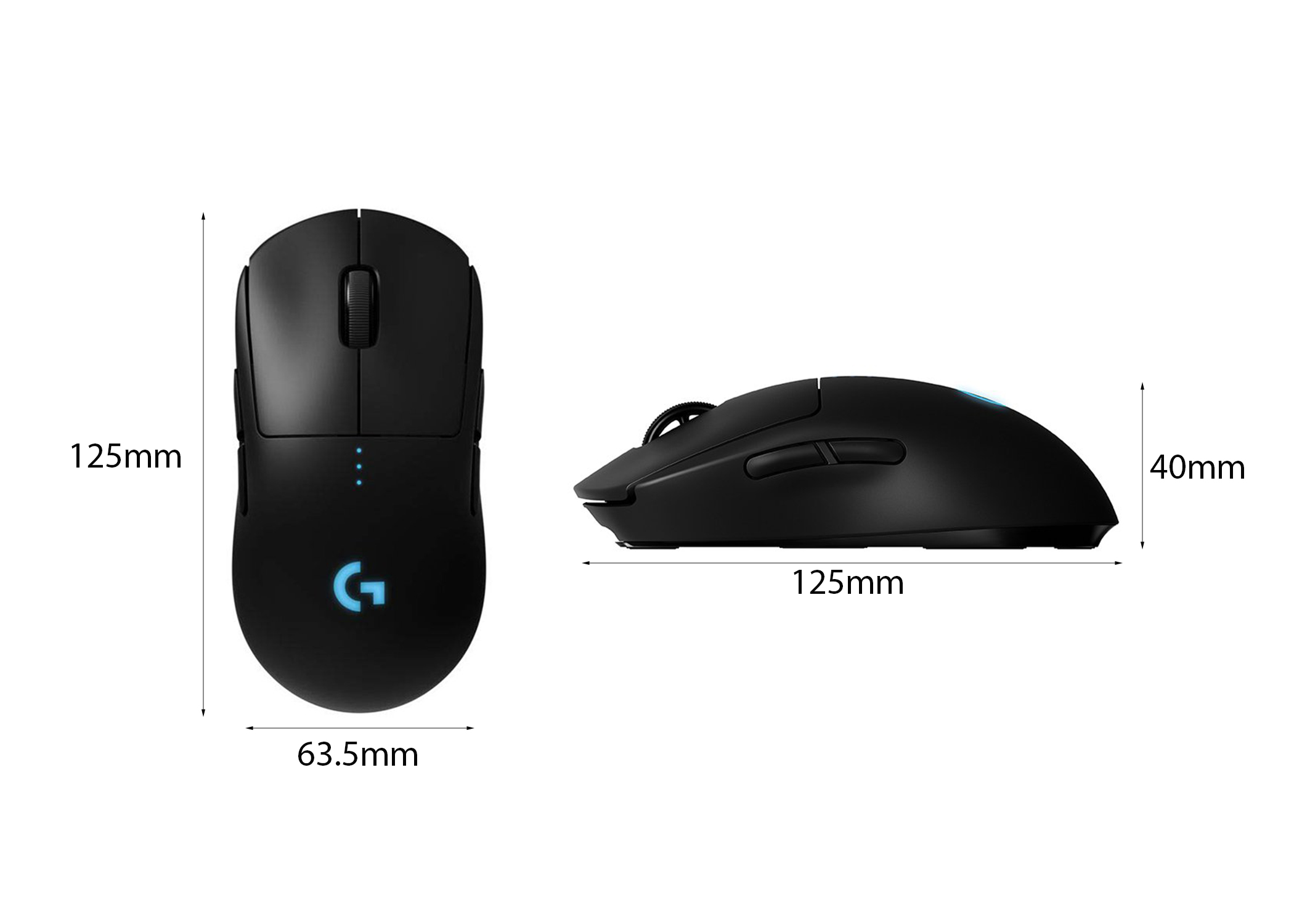 Chuột không dây Logitech G PRO Gaming HERO 910-005274