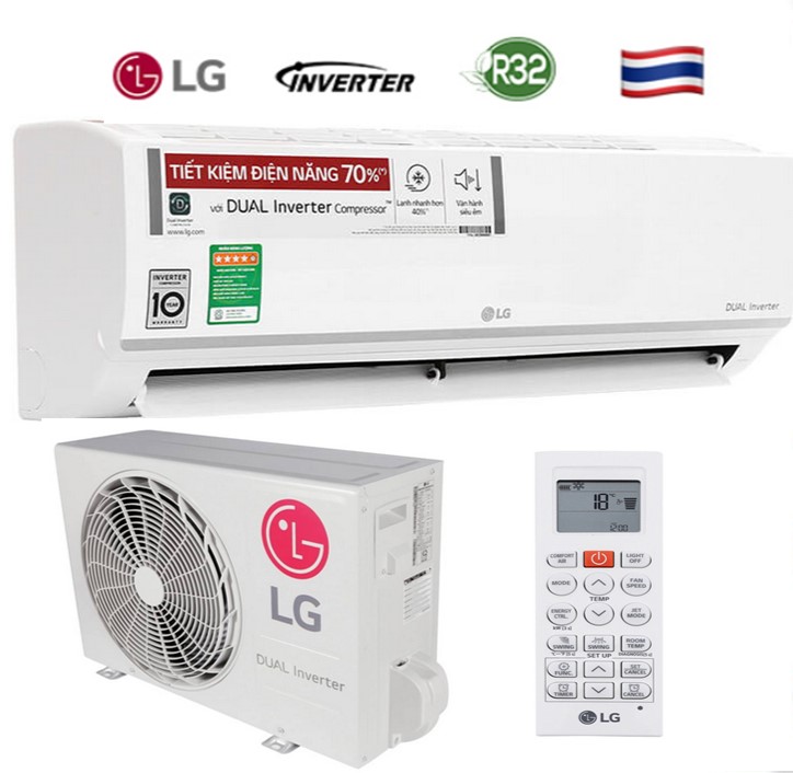 Điều hòa 1 chiều Wifi Inverter LG V13API1 12.000BTU Dual Cool MỚI 2021